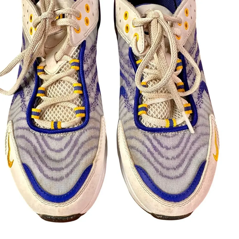 Nike Boy's 6.5 Y Kid's Child's White Blue Yellow Air Max TW Shoes Sneakers